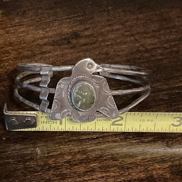 Real Silver Thunderbird Cuff Bracelet - Picture 3 of 4